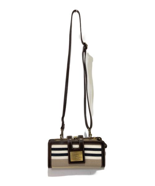 BURBERRY BLUE LABEL（バーバリー ブルー レーベル）BURBERRY BLUE LABEL (バーバリーロンドンブルーレーベル) ショルダーバッグ ベージュの古着・服飾アイテム