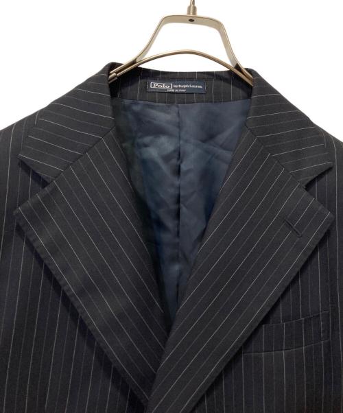 POLO RALPH LAUREN（ポロ・ラルフローレン）POLO RALPH LAUREN (ポロ・ラルフローレン) ピンストライプセットアップスーツ ネイビー×ホワイト サイズ:C98-W88-T180 41Rの古着・服飾アイテム