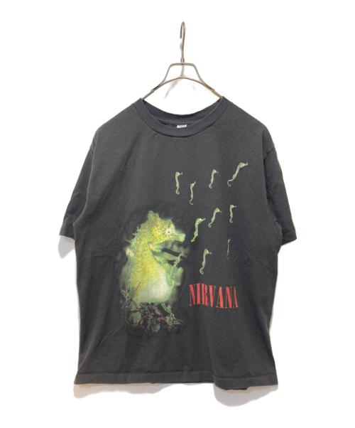 OPEN STUDIO（オープンスタジオ）OPEN STUDIO (オープンスタジオ) プリントTシャツ ブラック サイズ:Ｌの古着・服飾アイテム