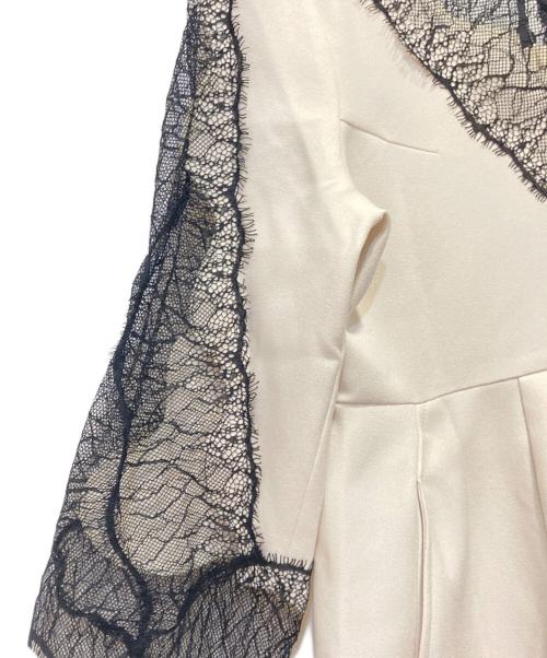 styling/（スタイリング）styling/ (スタイリング) リバーレースパフスリーブワンピース ホワイトの古着・服飾アイテム