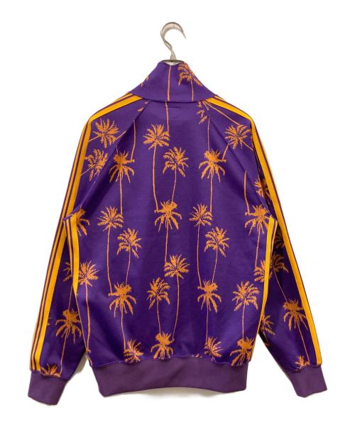 Needles（ニードルズ）Needles (ニードルズ) Track Jacket  Poly Jacquard / Palm Tree パープル×イエロー サイズ:Mの古着・服飾アイテム
