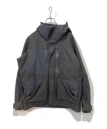 WHITE MOUNTAINEERING（ホワイトマウンテ二アニング）の古着「GORE-TEX TWILLED PRINALOFT MOUNTAIN PARK」｜グレー