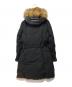 MONCLER (モンクレール) タヌキファーロングダウンコート ブラック サイズ:1：30000円