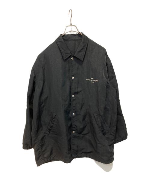 COMME des GARCONS HOMME（コムデギャルソン オム）COMME des GARCONS HOMME (コムデギャルソン オム) ロゴコーチジャケット ブラック サイズ:Ｍの古着・服飾アイテム