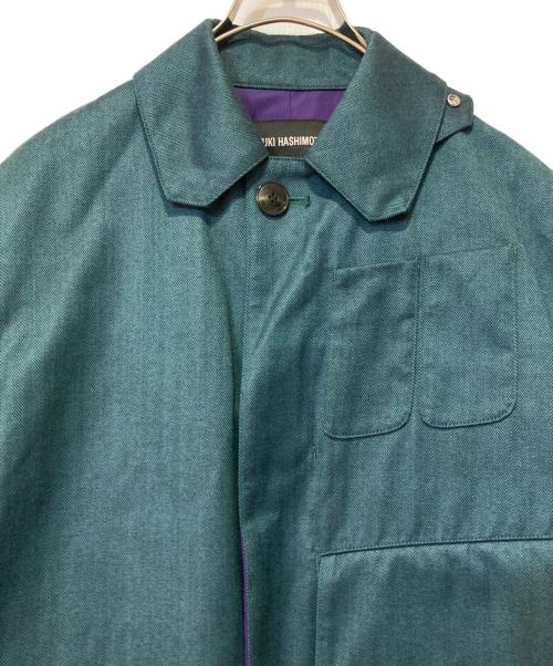 YUKI HASHIMOTO（ユウキハシモト）YUKI HASHIMOTO (ユウキハシモト) ヘリンボーンコート グリーン サイズ:46の古着・服飾アイテム