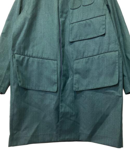YUKI HASHIMOTO（ユウキハシモト）YUKI HASHIMOTO (ユウキハシモト) ヘリンボーンコート グリーン サイズ:46の古着・服飾アイテム