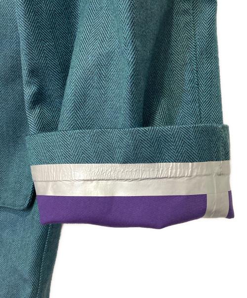 YUKI HASHIMOTO（ユウキハシモト）YUKI HASHIMOTO (ユウキハシモト) ヘリンボーンコート グリーン サイズ:46の古着・服飾アイテム