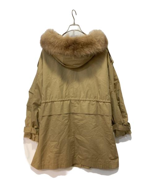 Fano Studios（ファノ ストゥディオズ）Fano Studios (ファノ ストゥディオズ) Fox fur military middle coat ベージュ サイズ:Ｌの古着・服飾アイテム