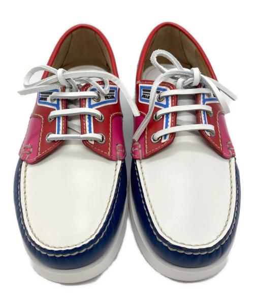 PRADA（プラダ）PRADA (プラダ) デッキシューズ トリコロールカラー サイズ:5の古着・服飾アイテム