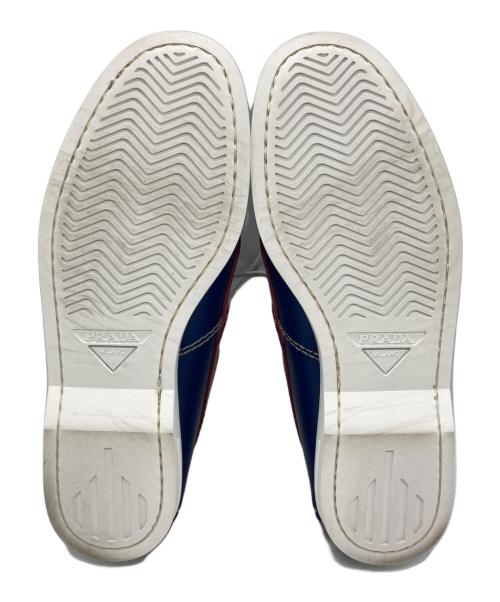 PRADA（プラダ）PRADA (プラダ) デッキシューズ トリコロールカラー サイズ:5の古着・服飾アイテム