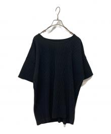HOMME PLISSE ISSEY MIYAKE（オム プリッセ イッセイ ミヤケ）の古着「BASICS プリーツTee」｜ブラック
