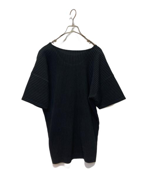 HOMME PLISSE ISSEY MIYAKE（オム プリッセ イッセイ ミヤケ）HOMME PLISSE ISSEY MIYAKE (オム プリッセ イッセイ ミヤケ) BASICS プリーツTee ブラック サイズ:4の古着・服飾アイテム