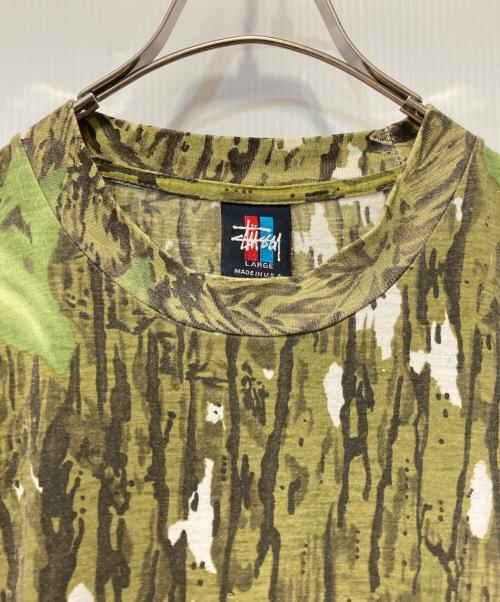 stussy（ステューシー）stussy (ステューシー) Tシャツ オリーブ サイズ:Ｌの古着・服飾アイテム