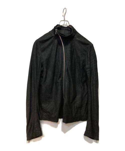 RICK OWENS（リックオウエンス）RICK OWENS (リックオウエンス) FOREVER MOLLINO’S BIKER JACKET ブラック サイズ:54の古着・服飾アイテム