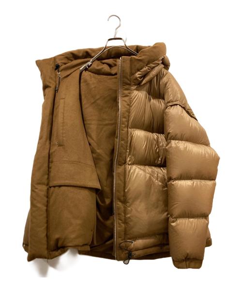 MARKAWARE（マーカウェア）MARKAWARE (マーカウェア) カシミヤフランネル / カシミヤダウンジャケット ブラウン サイズ:3の古着・服飾アイテム