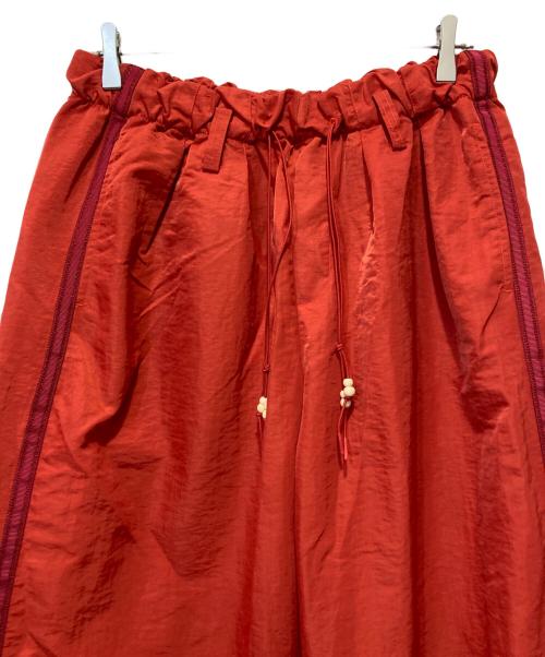 simple project（シンプルプロジェクト）SIMPLE PROJECT (シンプルプロジェクト) ナイロンパンツ レッド サイズ:Ｌの古着・服飾アイテム