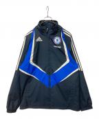 adidasアディダス）の古着「ジップアップジャケット」｜ネイビー