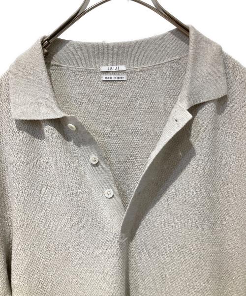 ikiji（イキジ）IKIJI (イキジ) Molded Poloshirt グレー サイズ:XLの古着・服飾アイテム