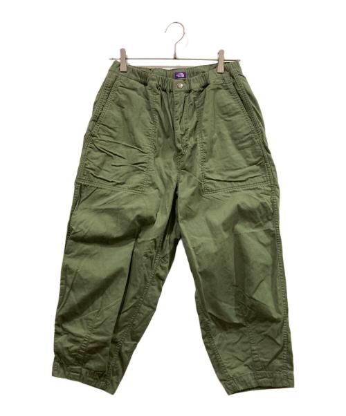 THE NORTHFACE PURPLELABEL（ザ・ノースフェイス パープルレーベル）THE NORTHFACE PURPLELABEL (ザ・ノースフェイス パープルレーベル) Ripstop Wide Cropped Field Pants オリーブ サイズ:W30の古着・服飾アイテム