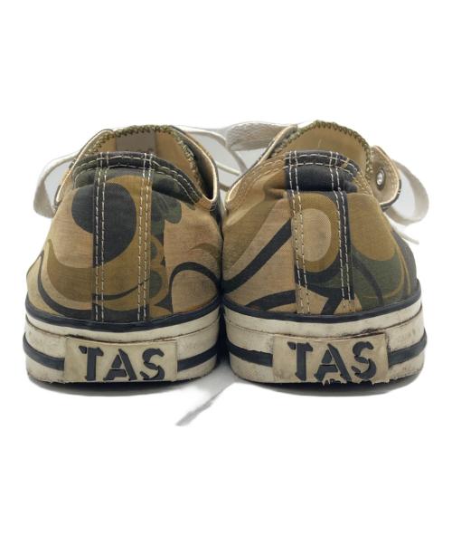 stussy（ステューシー）stussy (ステューシー) TAS BARRY (タス バリー) ローカットスニーカー グリーン×ブラウン サイズ:10の古着・服飾アイテム