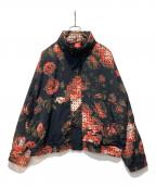 NIKEナイキ）の古着「TECH WOVEN JACKET REPEL AOP」｜ブラック×レッド