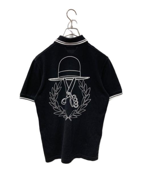 FRED PERRY（フレッドペリー）FRED PERRY (フレッドペリー) ART COMES FIRST (アートカムズファースト) ポロシャツ ブラック サイズ:36の古着・服飾アイテム