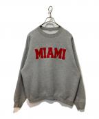 ーー）の古着「プリントスウェット」｜グレー