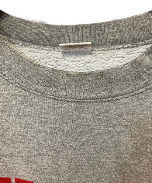 ー（ー）ー (ー) プリントスウェット グレー サイズ:Lの古着・服飾アイテム