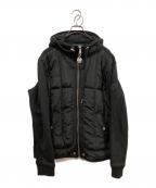 DIESELディーゼル）の古着「切替ジップパーカー」｜ブラック