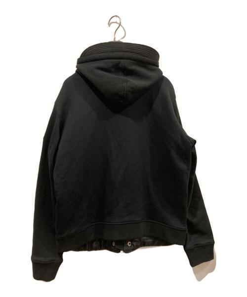 DIESEL（ディーゼル）DIESEL (ディーゼル) 切替ジップパーカー ブラック サイズ:Lの古着・服飾アイテム