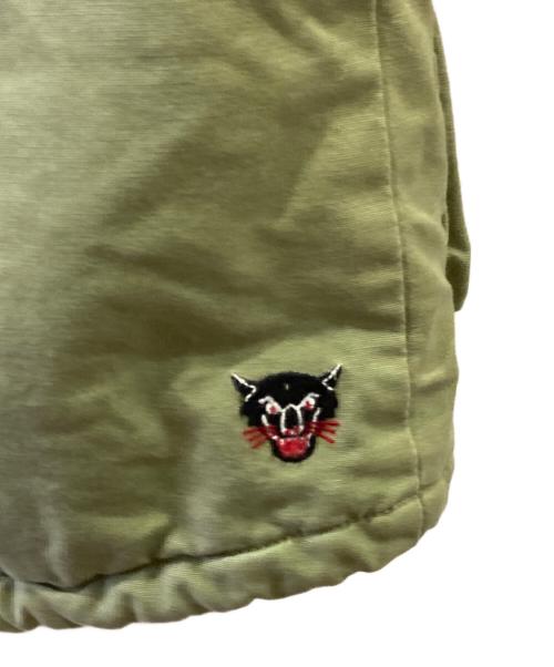 DIESEL（ディーゼル）DIESEL (ディーゼル) ナイロン切替モッズコート グリーン サイズ:Mの古着・服飾アイテム