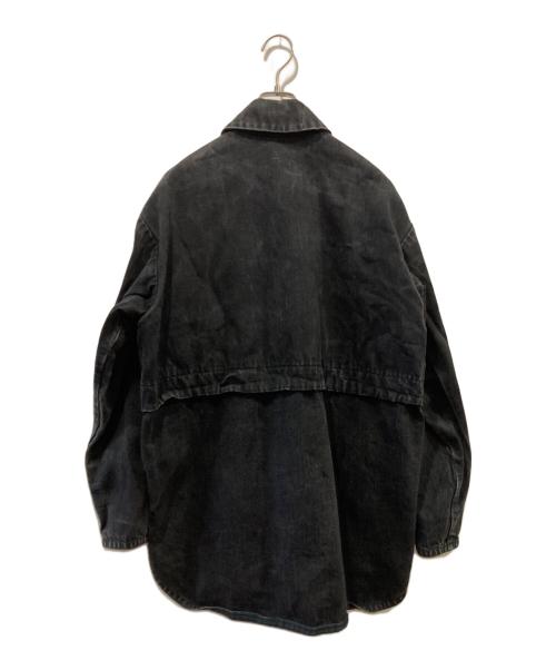 UNUSED（アンユーズド）UNUSED (アンユーズド) デニムシャツジャケット ブラック サイズ:2の古着・服飾アイテム