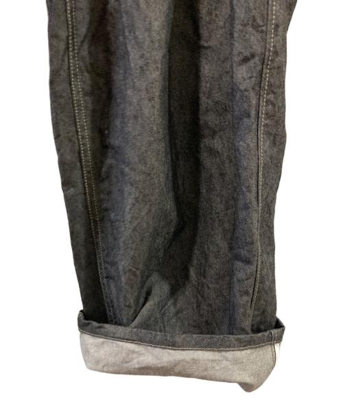 THE RERACS（ザ リラクス）THE RERACS (ザ リラクス) THE BELTED WIDE DENIM グレー サイズ:46の古着・服飾アイテム