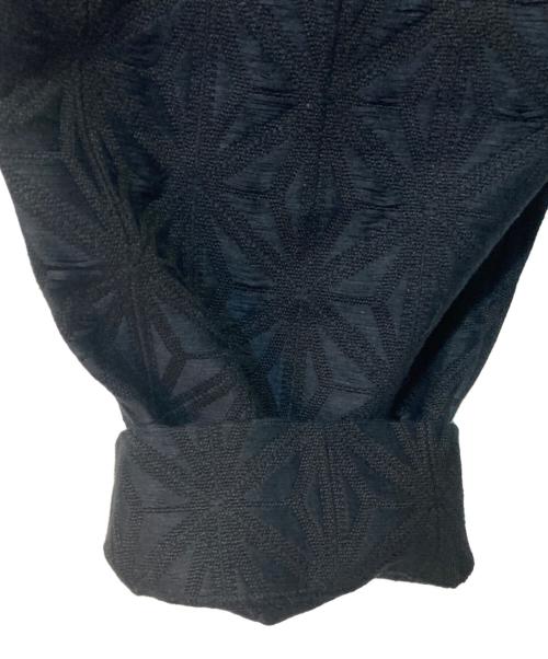 beautiful people（ビューティフルピープル）beautiful people (ビューティフルピープル) asanoha jugvard one tuck tapered ブラック サイズ:36の古着・服飾アイテム