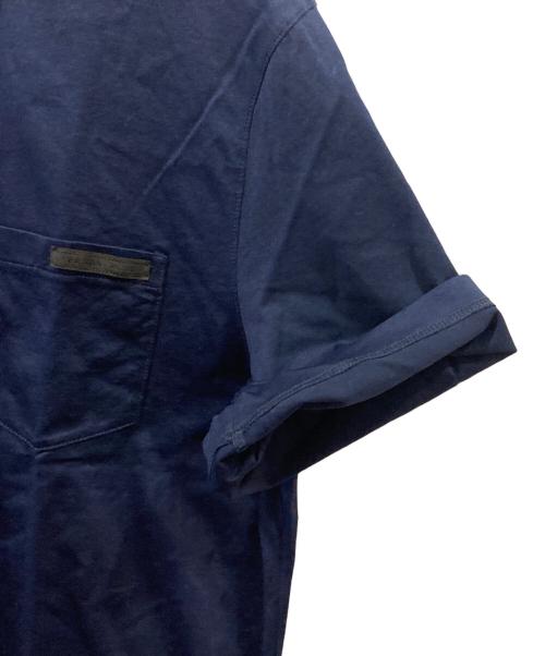 PRADA（プラダ）PRADA (プラダ) ポロシャツ ネイビー サイズ:Lの古着・服飾アイテム