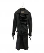 ISSEY MIYAKEイッセイミヤケ）の古着「トレンチコート」｜ブラック