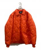 stussyステューシー）の古着「中綿ジャケット」｜オレンジ