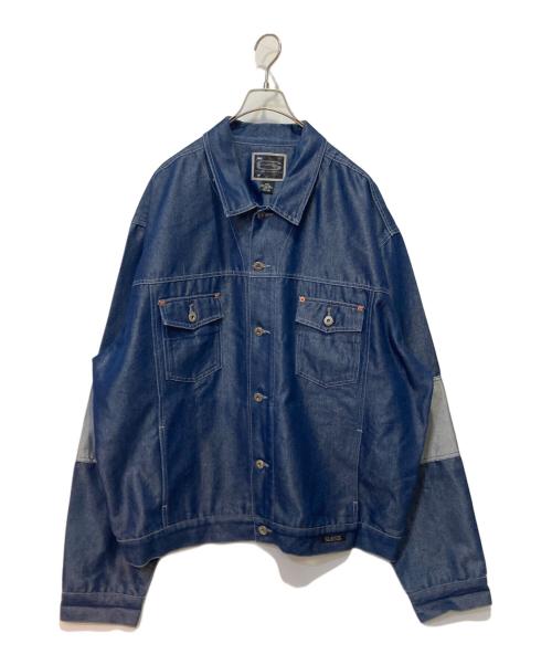 GUESS（ゲス）GUESS (ゲス) デニムジャケット ブルー サイズ:XLの古着・服飾アイテム
