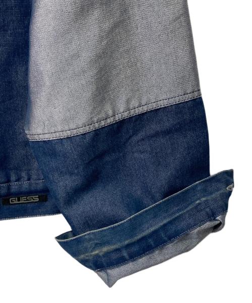 GUESS（ゲス）GUESS (ゲス) デニムジャケット ブルー サイズ:XLの古着・服飾アイテム
