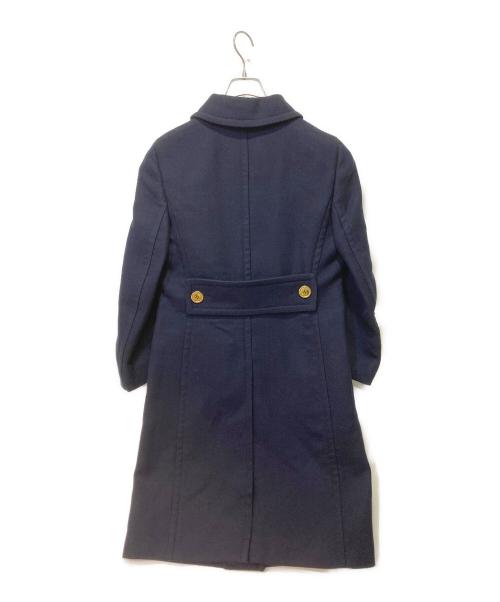 PRADA（プラダ）PRADA (プラダ) TWILL DOPPIO BI  コート ネイビー サイズ:SIZE44 未使用品の古着・服飾アイテム