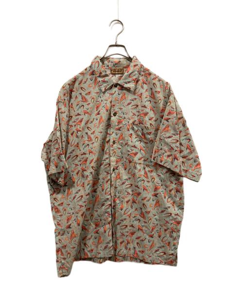 Patagonia（パタゴニア）Patagonia (パタゴニア) 90's Air Conditioned Shirt Lightgreen Shark ブルー×オレンジ サイズ:Mの古着・服飾アイテム