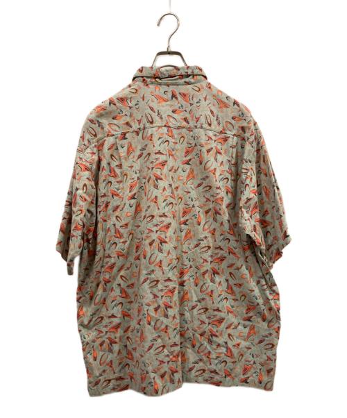 Patagonia（パタゴニア）Patagonia (パタゴニア) 90's Air Conditioned Shirt Lightgreen Shark ブルー×オレンジ サイズ:Mの古着・服飾アイテム