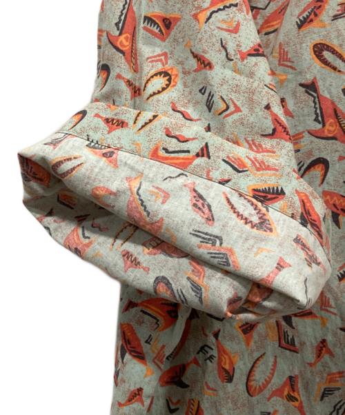 Patagonia（パタゴニア）Patagonia (パタゴニア) 90's Air Conditioned Shirt Lightgreen Shark ブルー×オレンジ サイズ:Mの古着・服飾アイテム