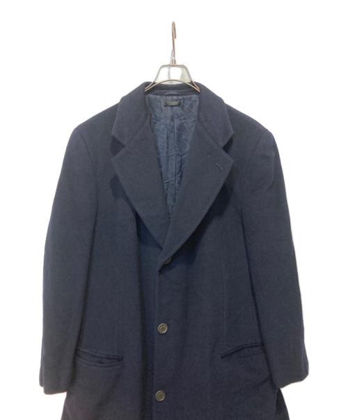 GIORGIO ARMANI（ジョルジョアルマーニ）GIORGIO ARMANI (ジョルジョアルマーニ) 90's ロングウールコート ネイビー サイズ:表記不明の古着・服飾アイテム