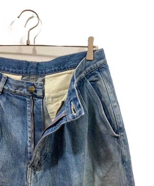 Graphpaper（グラフペーパー）Graphpaper (グラフペーパー) Selvage Denim Two Tuck Tapered Pants インディゴ サイズ:1の古着・服飾アイテム