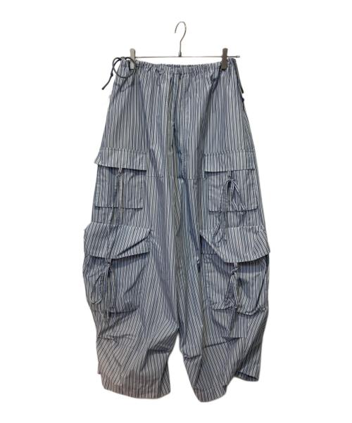 MAISON SPECIAL（メゾンスペシャル）MAISON SPECIAL (メゾンスペシャル) Ribbon Design Cargo Pants グレー サイズ:36の古着・服飾アイテム