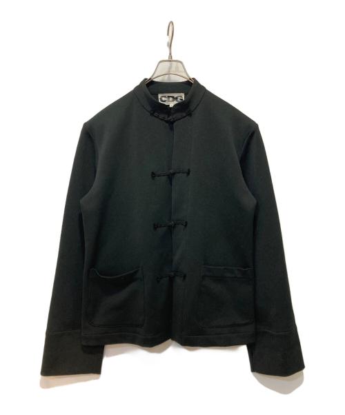 CDG（シーディージー）CDG (シーディージー) ポリエステルジャージーチャイナジャケット ブラック サイズ:XLの古着・服飾アイテム