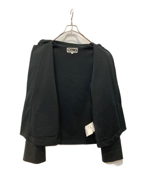 CDG（シーディージー）CDG (シーディージー) ポリエステルジャージーチャイナジャケット ブラック サイズ:XLの古着・服飾アイテム
