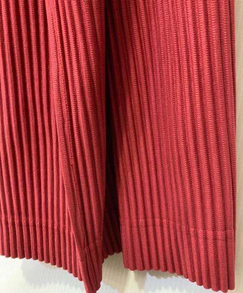 HOMME PLISSE ISSEY MIYAKE（オム プリッセ イッセイ ミヤケ）HOMME PLISSE ISSEY MIYAKE (オム プリッセ イッセイ ミヤケ) プリーツワイドパンツ ピンク サイズ:3の古着・服飾アイテム