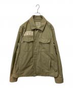 POLO JEANS CO.ポロジーンズカンパニー）の古着「ワッペンミリタリージャケット」｜カーキ